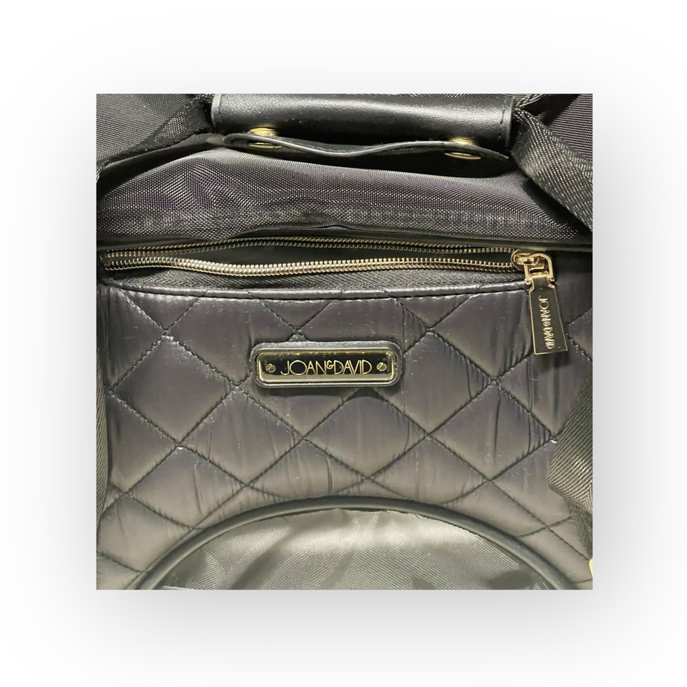 Joan & David 𖠌 20” Dome Quilted Pet Carrier Travel Bag 𖠌 Black 𖠌 TSA approved - Picture 15 of 16